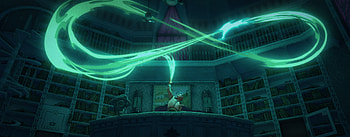 Wish 2023 Animated Movie Magical Library Scene, movie, Wish (2023) HD wallpaper