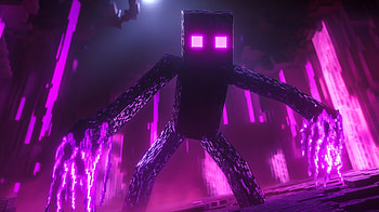 Minecraft Enderman : Explore the Mystery, video game, Minecraft, Enderman, purple HD wallpaper