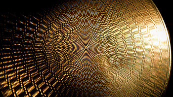 Golden Black Circles Surface Pattern Texture HD wallpaper
