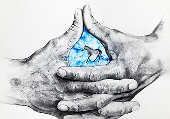 Art, , Drawing, Hands, Fingers, Horse HD wallpaper