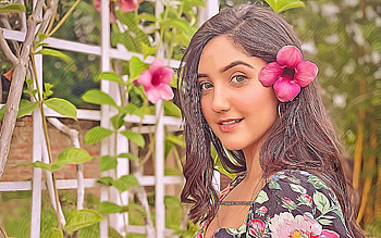 Ashnoor Kaur, , vector art, Bollywood, indian actress, celebrity drawings, Ashnoor Kaur drawing, indian celebrity, movie stars, Ashnoor Kaur HD wallpaper