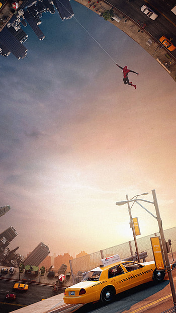 No way home, cloud, sky, spider man, super hero, hero, spiderman HD phone wallpaper
