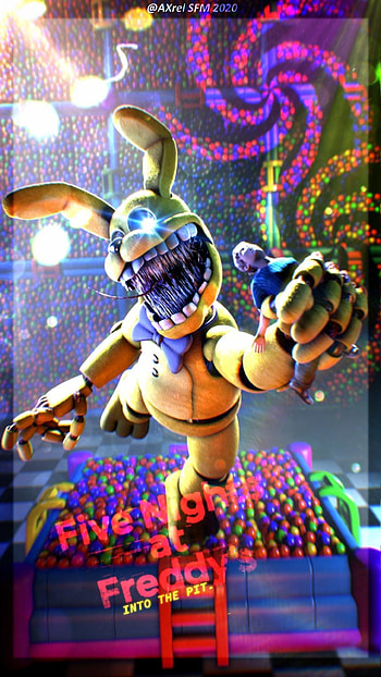 Into the pit springbon, Fnaf, Springbonnie HD phone wallpaper