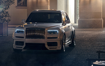 Rolls-Royce Cullinan, Spofec, front view, exterior, new white Cullinan, Cullinan tuning, British cars, Rolls-Royce HD wallpaper