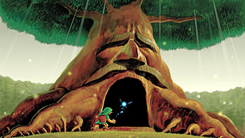 Link and the Great Deku Tree — Ocarina of Time, The Legend Of Zelda: Ocarina Of Time, Link HD wallpaper