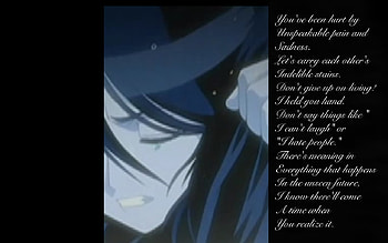 Rukia, words, sad, anime, cute, girl HD wallpaper