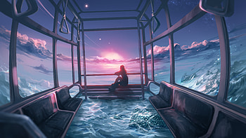 The Silence Of A Thousand Sunsets, alone, artist, artwork, digital-art, deviantart HD wallpaper