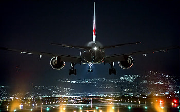 Miami International Airport, Nighttime ambiance, Travel destinations, Gateway to the world HD wallpaper