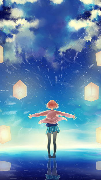 Mirai Kuriyama: Beyond the Boundary — Skyward , Mirai Kuriyama, Anime, Beyond the Boundary HD phone wallpaper