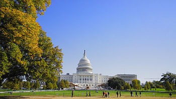 Capitol Hill, Washington DC, Sunny day, Stock video HD wallpaper