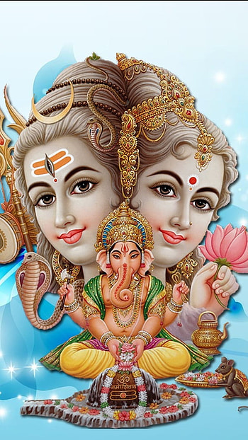 Sivan Parvathi, Shree Bal Ganesh HD phone wallpaper