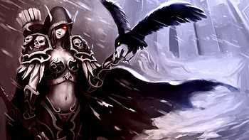 Sylvanas Windrunner, Video Games, World Of Warcraft, Raven, Digital Art, Artwork / and Mobile Backgrounds HD wallpaper