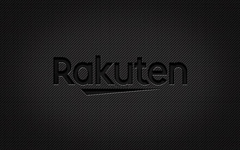 Rakuten carbon logo, , grunge art, carbon background, creative, Rakuten black logo, brands, Rakuten logo, Rakuten HD wallpaper