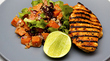 Grilled chicken, Quinoa HD wallpaper