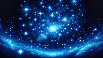 Sparkling Starfield, Stars, Night Sky, galaxy, space, blue HD wallpaper