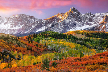 Autumn Colors at Mount Sneffels, Colorado, autumn, nature, mountains, usa HD wallpaper