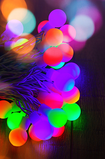 Miscellanea, Miscellaneous, Multicolored, Motley, Illumination, Wires, Wire, Light Bulbs, Illuminations HD phone wallpaper