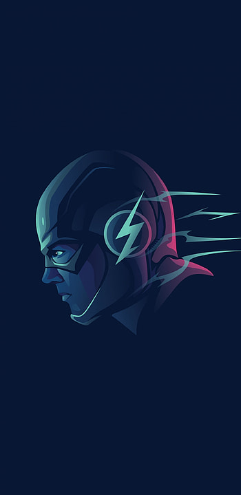 Flash DC comics minimal art , Samsung galaxy s8 HD phone wallpaper