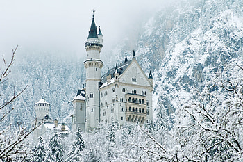 Neuschwanstein Castle , Astonishing views, German architecture, Historical charm HD wallpaper