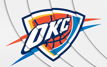 Oklahoma City Thunder, Oklahoma Thunder art, NBA team, Basketball logo HD wallpaper