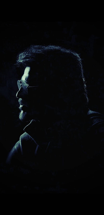 Rajini, monochrome graphy, electric blue HD phone wallpaper