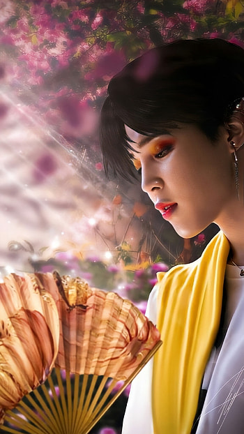 Jimin, people_in_nature, dress HD phone wallpaper