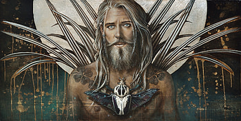 :), portrait, sophie wilkins, fantasy, painting, pictura, man, face HD wallpaper