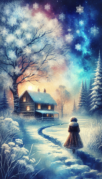 Enchanting Winter Wonderland, winter scene, winter HD phone wallpaper