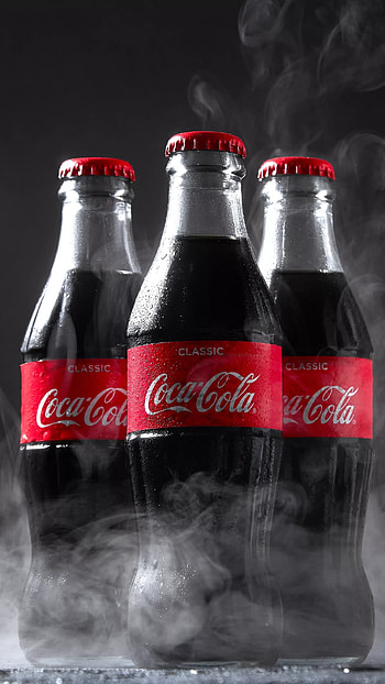 Coca cola, black drink, red, liquid, soft drink HD phone wallpaper