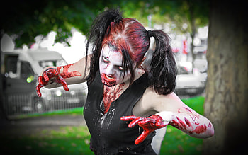 Zombie, Dark HD wallpaper