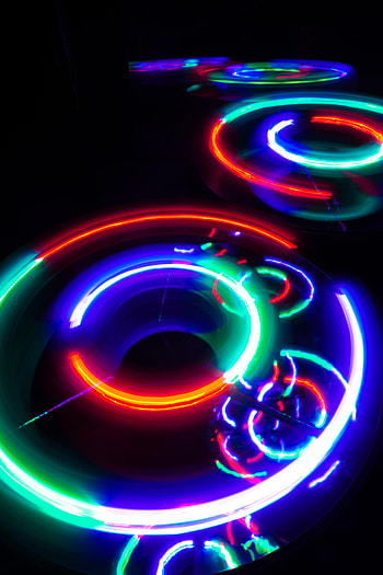 Abstract, Circles, Shine, Light, Neon, zelight HD phone wallpaper