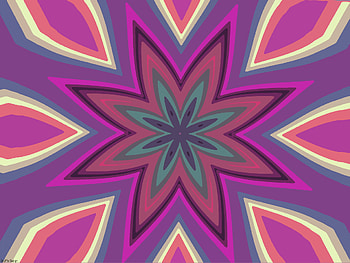 Flower Power, abstract, 3d, mind teasers HD wallpaper