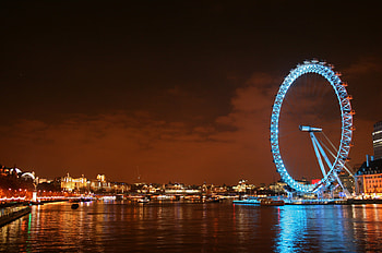 London Eye, Full , Travel destinations, England HD wallpaper