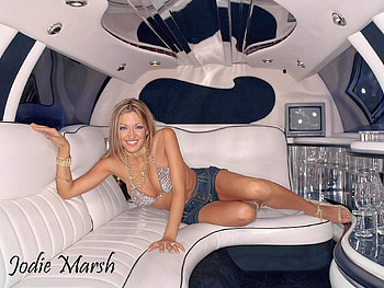Jodie Marsh, hot, , in car HD wallpaper