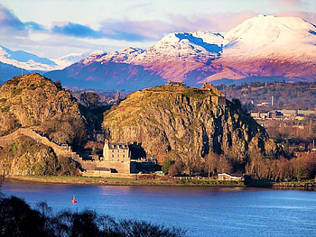 Dumbarton Rock - Scotland, Scottish Towns, Dumbarton, Scotland, Dumbarton Rock HD wallpaper