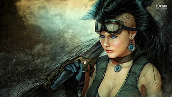 Women, CG, fantasy, future HD wallpaper