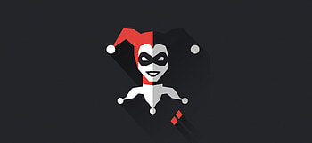 Harley Quinn Minimal, harley-quinn, superheroes, supervillain, behance HD wallpaper