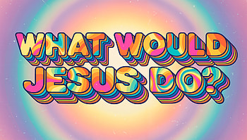 What Would Jesus Do? — Retro Rainbow, Religion, Typography HD wallpaper