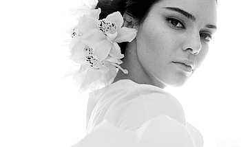 Kendall Jenner Vogue 2018 , kendall-jenner, model, girls, celebrities, monochrome, black-and-white, vogue HD wallpaper