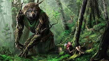 Fantasy Animal, cg, wolf, Animal, Fantasy HD wallpaper
