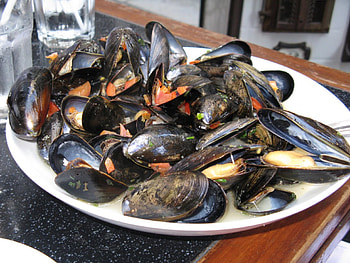 les moules, seafood, dinner, food, cooking HD wallpaper