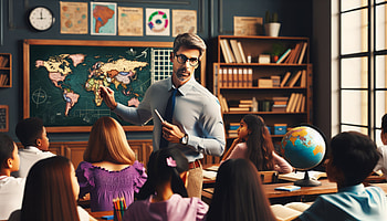 Engaging Classroom Teacher, Teacher, classroom, geography, students, Education HD wallpaper