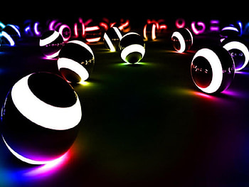 Pool Anyone, other, balls, neon, abstract HD wallpaper