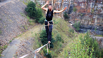 Piesberg, Slacklining HD wallpaper