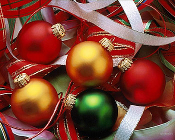 New year balls, holiday, christmas, ball, colors, lace, new year HD wallpaper