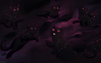 CATS, pisica, pink, black, pisici, fantasy, cat HD wallpaper