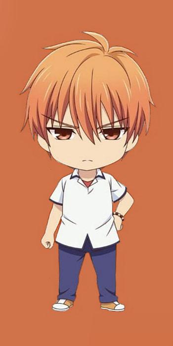Kyo Sohma chibi, art HD phone wallpaper