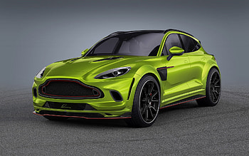 Aston Martin DBX, Lumma Desing, front view, green DBX, DBX tuning, exterior, British cars, Aston Martin HD wallpaper