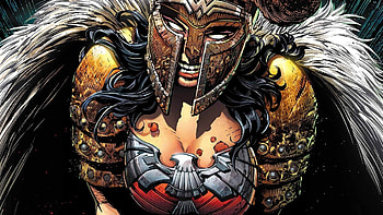 Artwork, superhero, Wonder Woman HD wallpaper