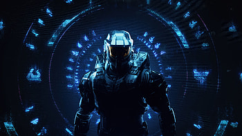 Halo — Spartan at the Halo Ring, Halo HD wallpaper